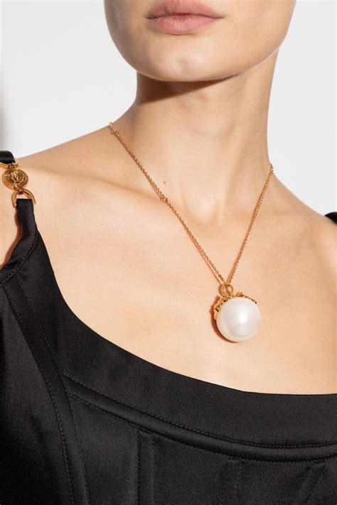 faux versace necklace|Versace necklace for women.